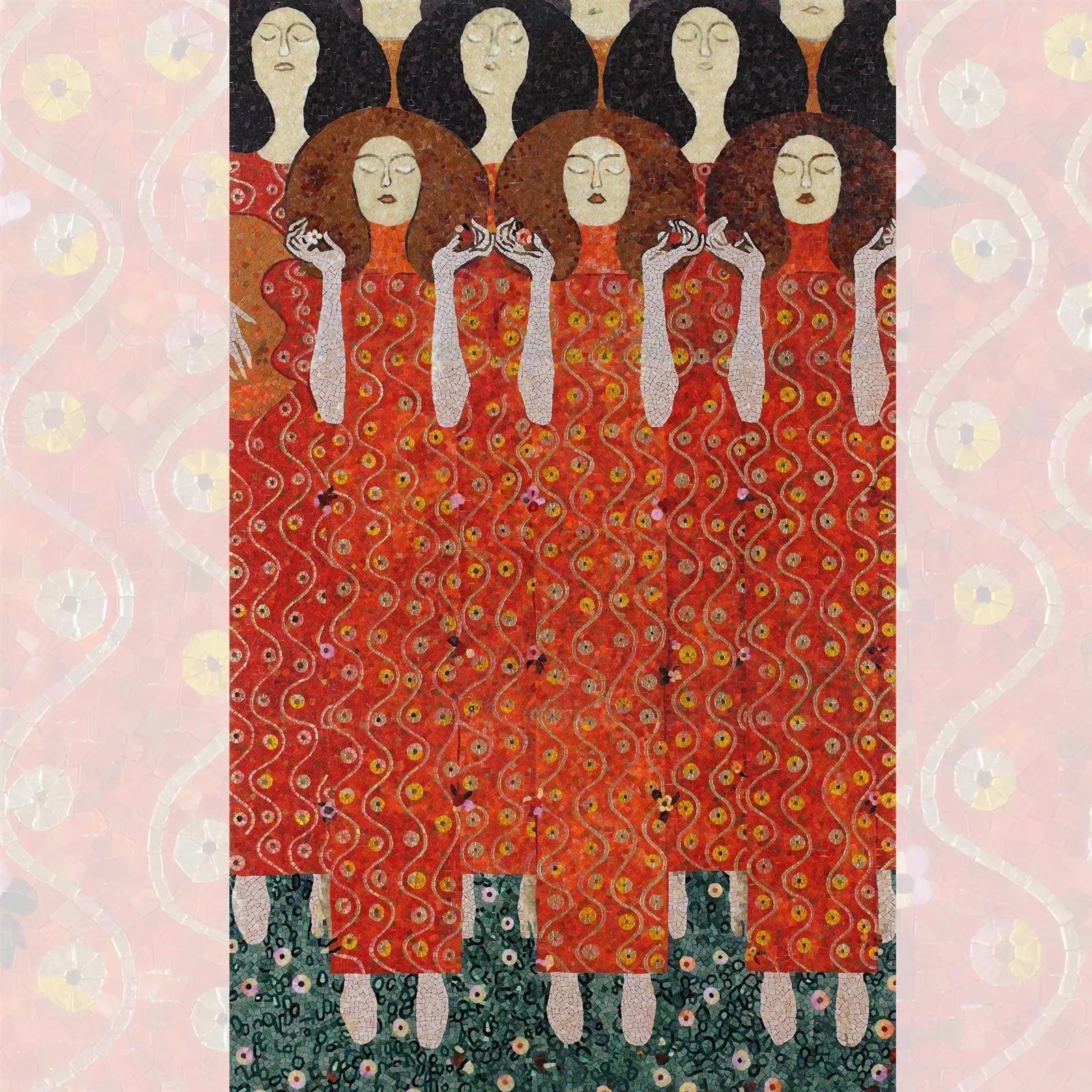 Glas Mosaik Bild Singers 120x240cm 3 Glas Mosaik Bild Singers 120x240cm