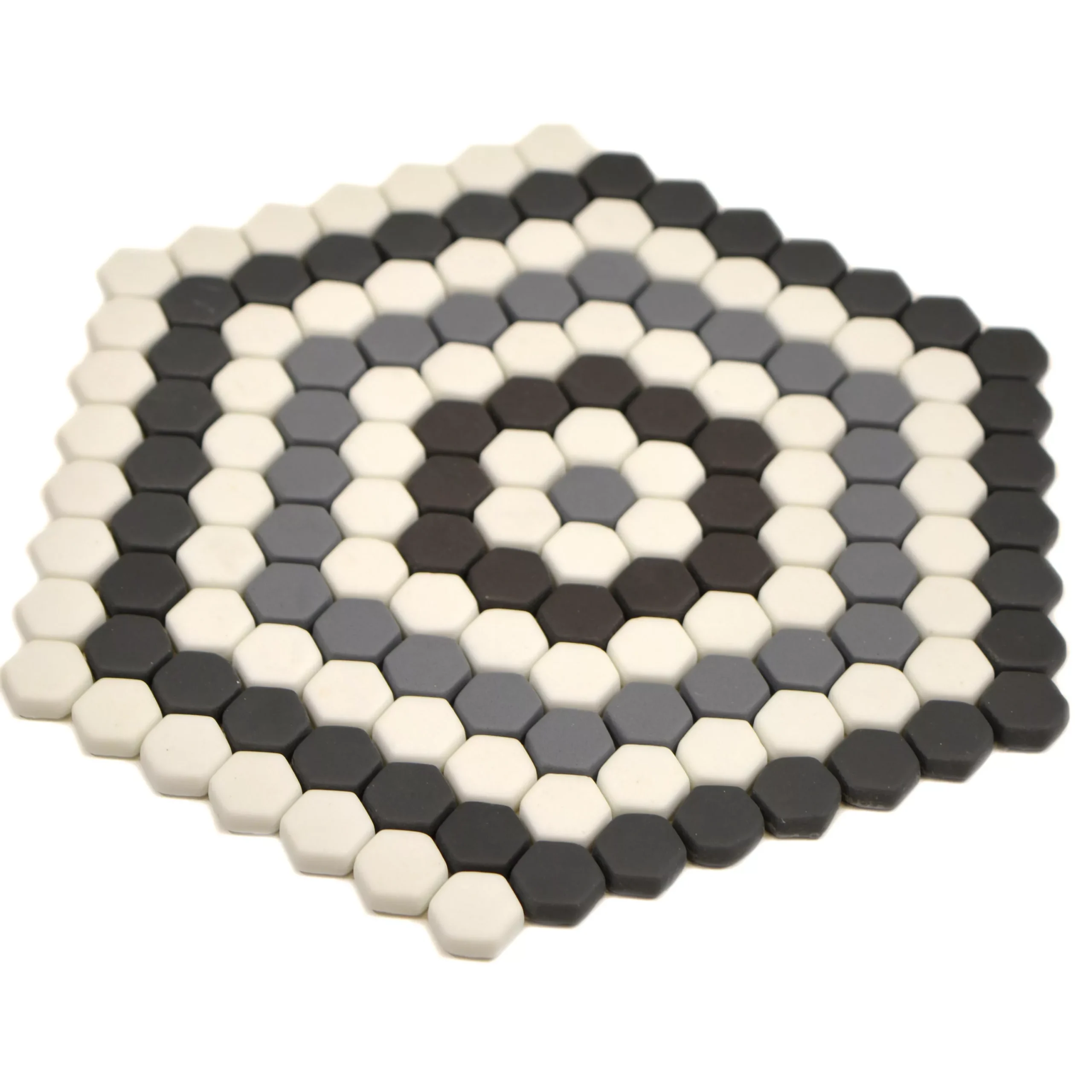 Glas Mosaikfliesen Eco Bahamas Schwarz Grau Weiß 4 Glas Mosaikfliesen Eco Bahamas Schwarz Grau Weiß – Bild 2