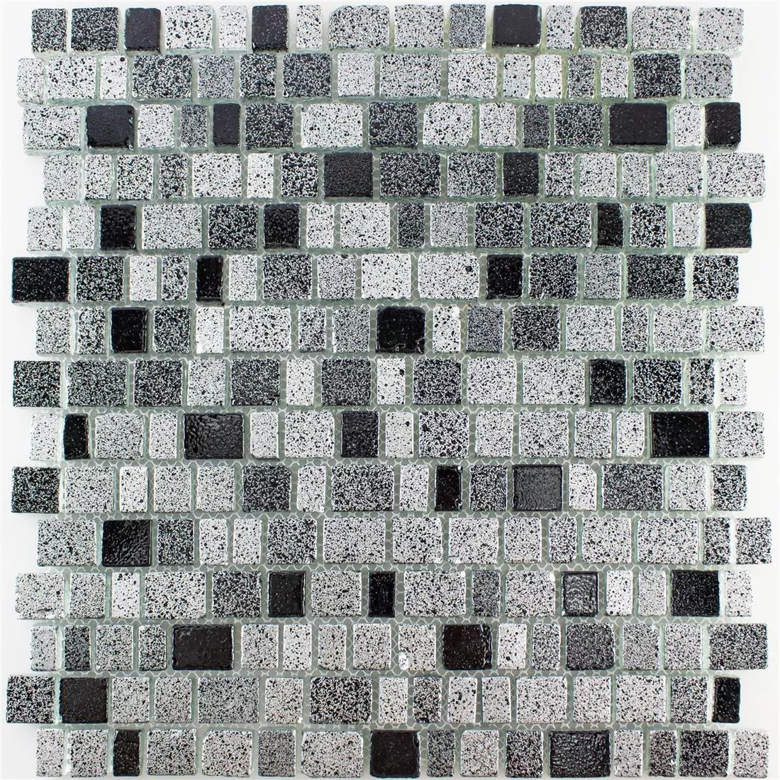 Glas Mosaikfliesen Economy Schwarz Grau 6 Glas Mosaikfliesen Economy Schwarz Grau – Bild 4
