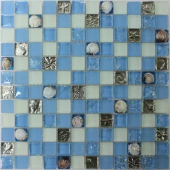 Glas Muschel Mosaikfliesen Byron Blau Mix -Mosafil Shop glas muschel mosaikfliesen byron blau mix 4 98