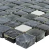Glas Naturstein Edelstahl Mosaik Kosovo Schwarz Silber 2 Glas Naturstein Edelstahl Mosaik Kosovo Schwarz Silber -Mosafil Shop glas naturstein edelstahl mosaik kosovo schwarz silber 1 11