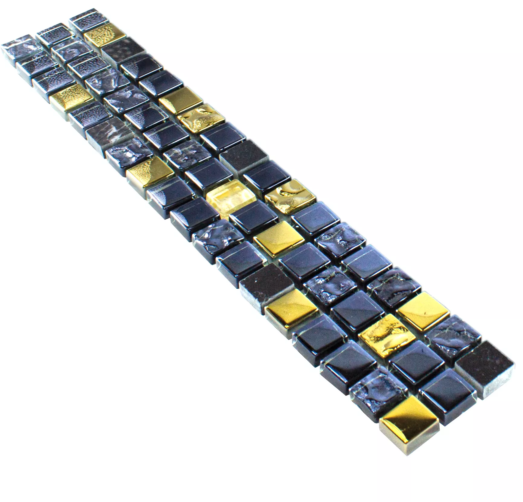 Glas Naturstein Fliesenbordüre Marco Schwarz Gold 3 Glas Naturstein Fliesenbordüre Marco Schwarz Gold