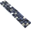 Glas Naturstein Fliesenbordüre Marco Schwarz Silber -Mosafil Shop glas naturstein fliesenborduere marco schwarz silber 1 1