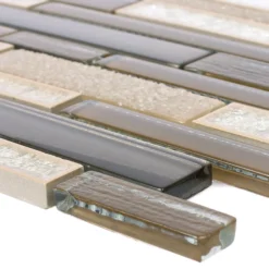 Glas Naturstein Keramik Mosaik Kozan Braun
