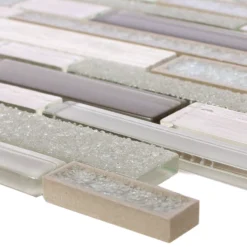Glas Naturstein Keramik Mosaik Kozan Grau