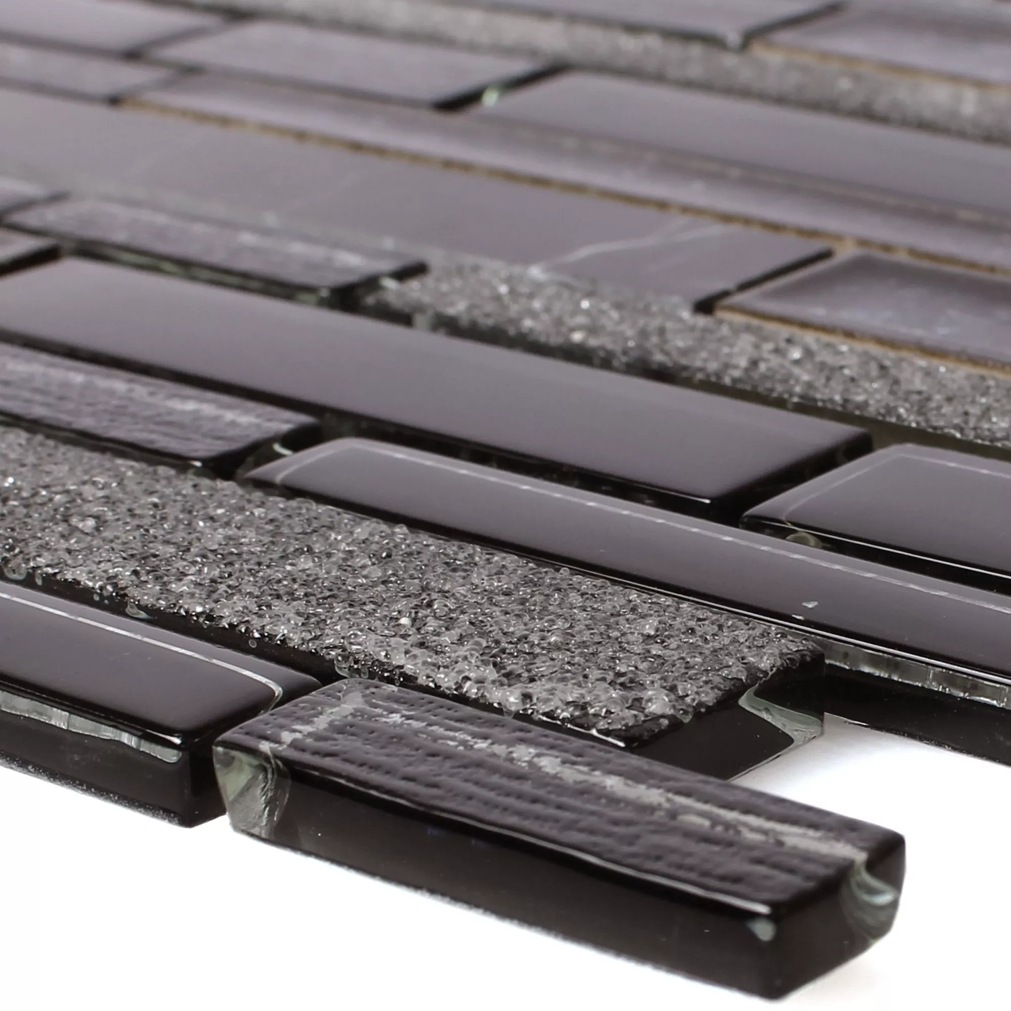 Glas Naturstein Keramik Mosaik Kozan Schwarz 3 Glas Naturstein Keramik Mosaik Kozan Schwarz