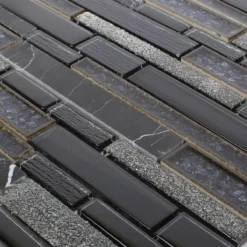 Alternative view of Glas Naturstein Keramik Mosaik Kozan Schwarz