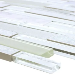Glas Naturstein Keramik Mosaik Kozan Weiss