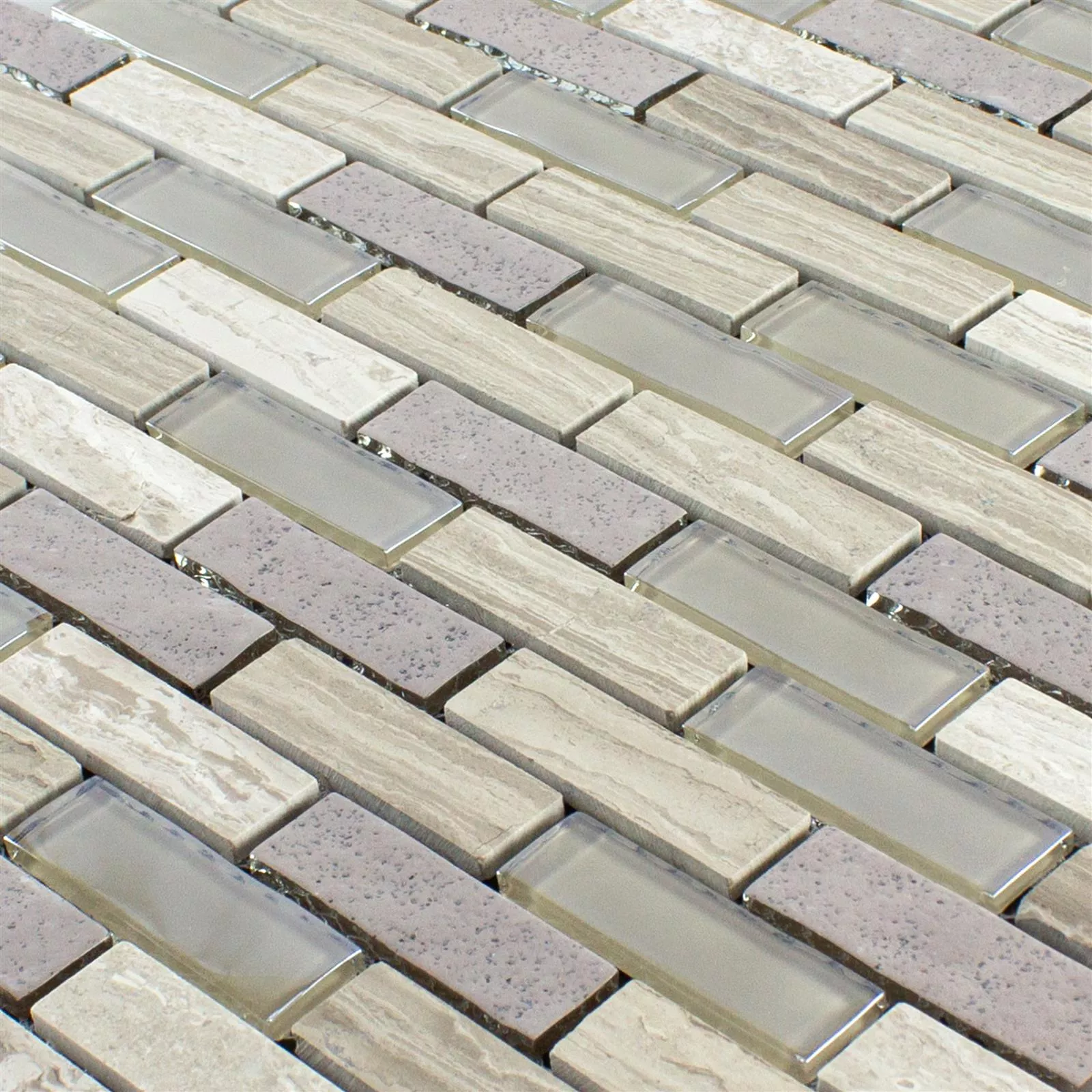Glas Naturstein Mosaik Concetto Selbstklebend Grau 4 Glas Naturstein Mosaik Concetto Selbstklebend Grau – Bild 2