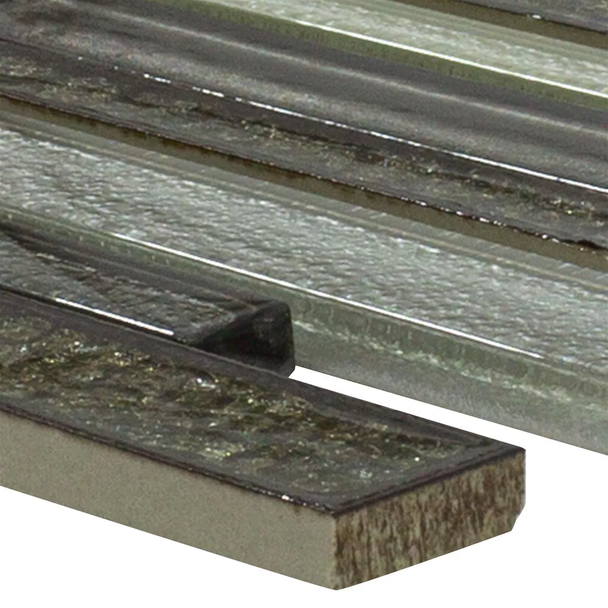 Glas Naturstein Mosaik Crystal Springs Brick Grau 3 Glas Naturstein Mosaik Crystal Springs Brick Grau