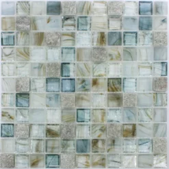 Glas Naturstein Mosaik Daily Rush Cream Grau -Mosafil Shop glas naturstein mosaik daily rush cream grau 4 84