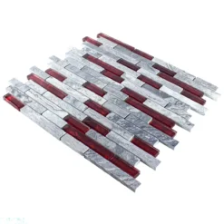 Glas Naturstein Mosaik Fliesen Sinop Grau Rot Brick 12 Glas Naturstein Mosaik Fliesen Sinop Grau Rot Brick -Mosafil Shop glas naturstein mosaik fliesen sinop grau rot brick 4 19