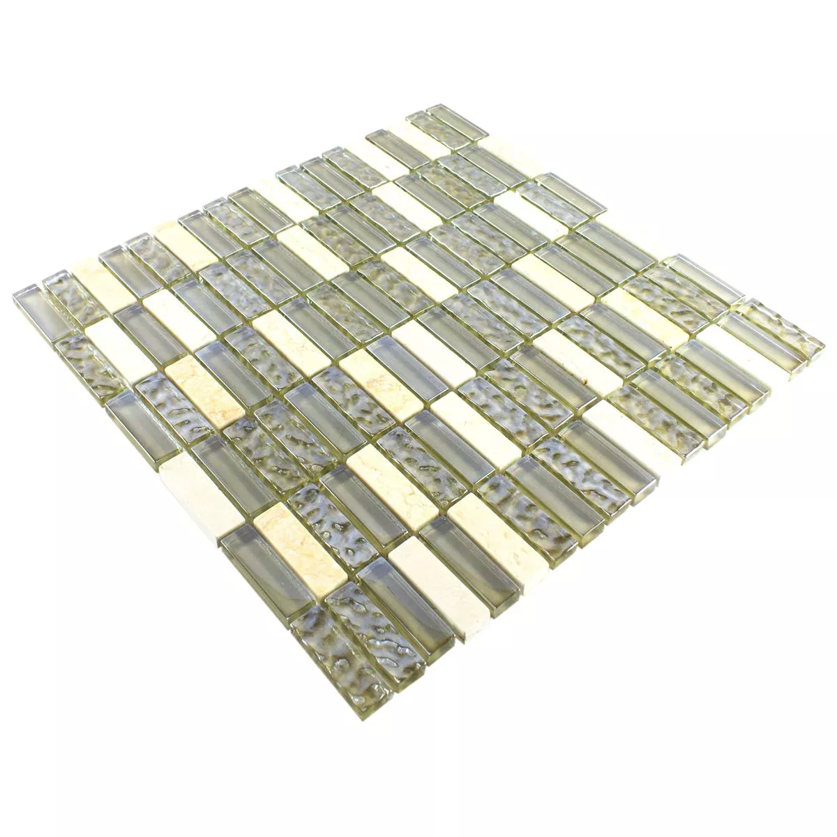 Glas Naturstein Mosaikfliese Mantra Beige 5 Glas Naturstein Mosaikfliese Mantra Beige – Bild 3