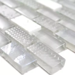 Glas Naturstein Mosaikfliesen Limona Grau