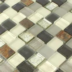 Alternative view of Glas Naturstein Mosaikfliesen Ortega Rustik