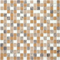Glas Naturstein Mosaikfliesen Zekova Beige Braun Weiß -Mosafil Shop glas naturstein mosaikfliesen zekova beige braun weiss 4 98