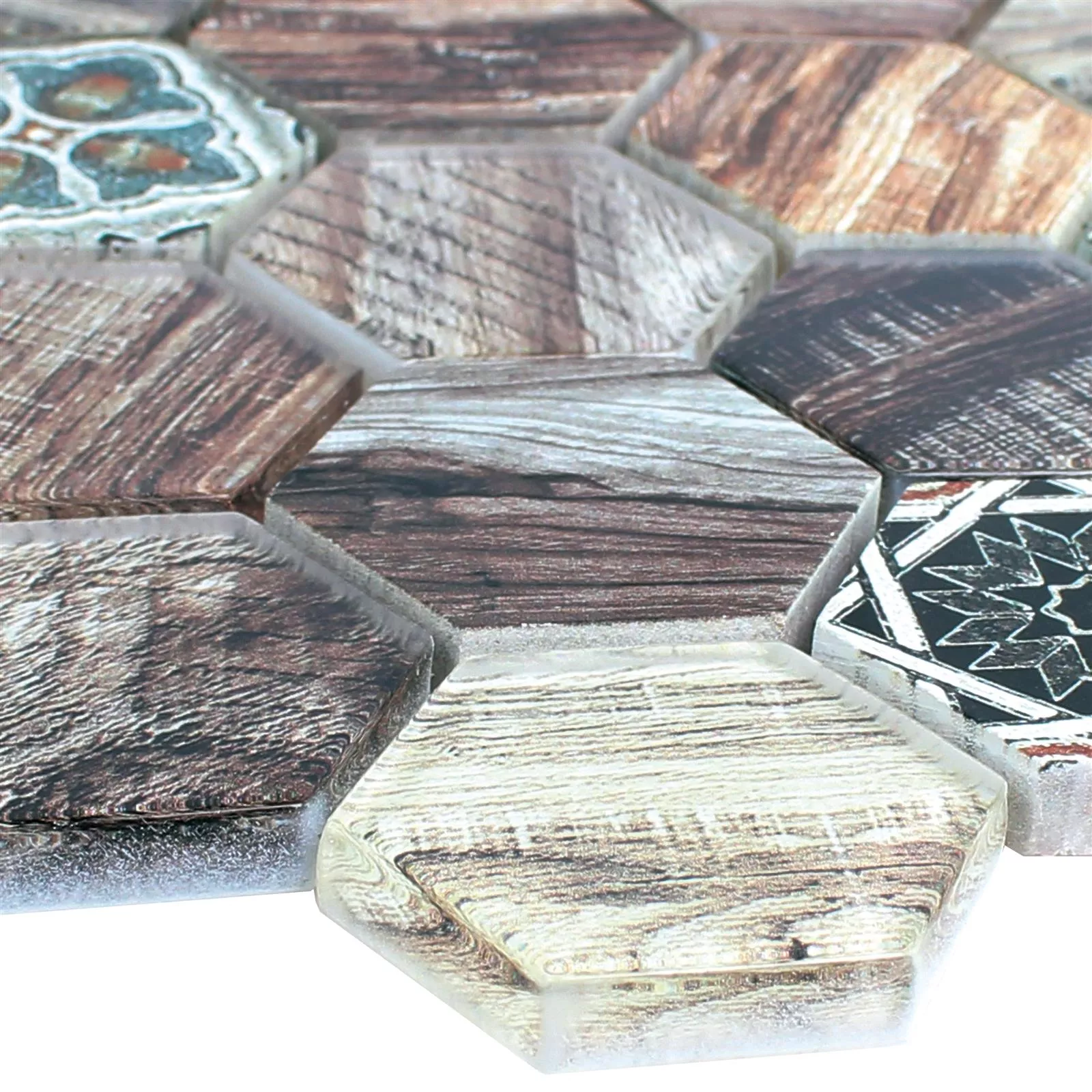 Glas Natursteinmosaik Eritrea Holzoptik Braun Grau 3 Glas Natursteinmosaik Eritrea Holzoptik Braun Grau