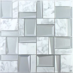 Glas Natursteinmosaik Lapseki Weiß Silber -Mosafil Shop glas natursteinmosaik lapseki weiss silber 4 41