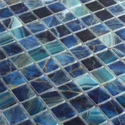 Glas Schwimmbad Mosaik Baltic Blau Türkis 25x25mm -Mosafil Shop glas schwimmbad mosaik baltic blau tuerkis 25x25mm 2 56