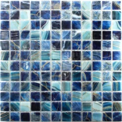 Glas Schwimmbad Mosaik Baltic Blau Türkis 25x25mm -Mosafil Shop glas schwimmbad mosaik baltic blau tuerkis 25x25mm 4 85