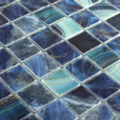Glas Schwimmbad Mosaik Baltic Blau Türkis 38x38mm -Mosafil Shop glas schwimmbad mosaik baltic blau tuerkis 38x38mm 2 8