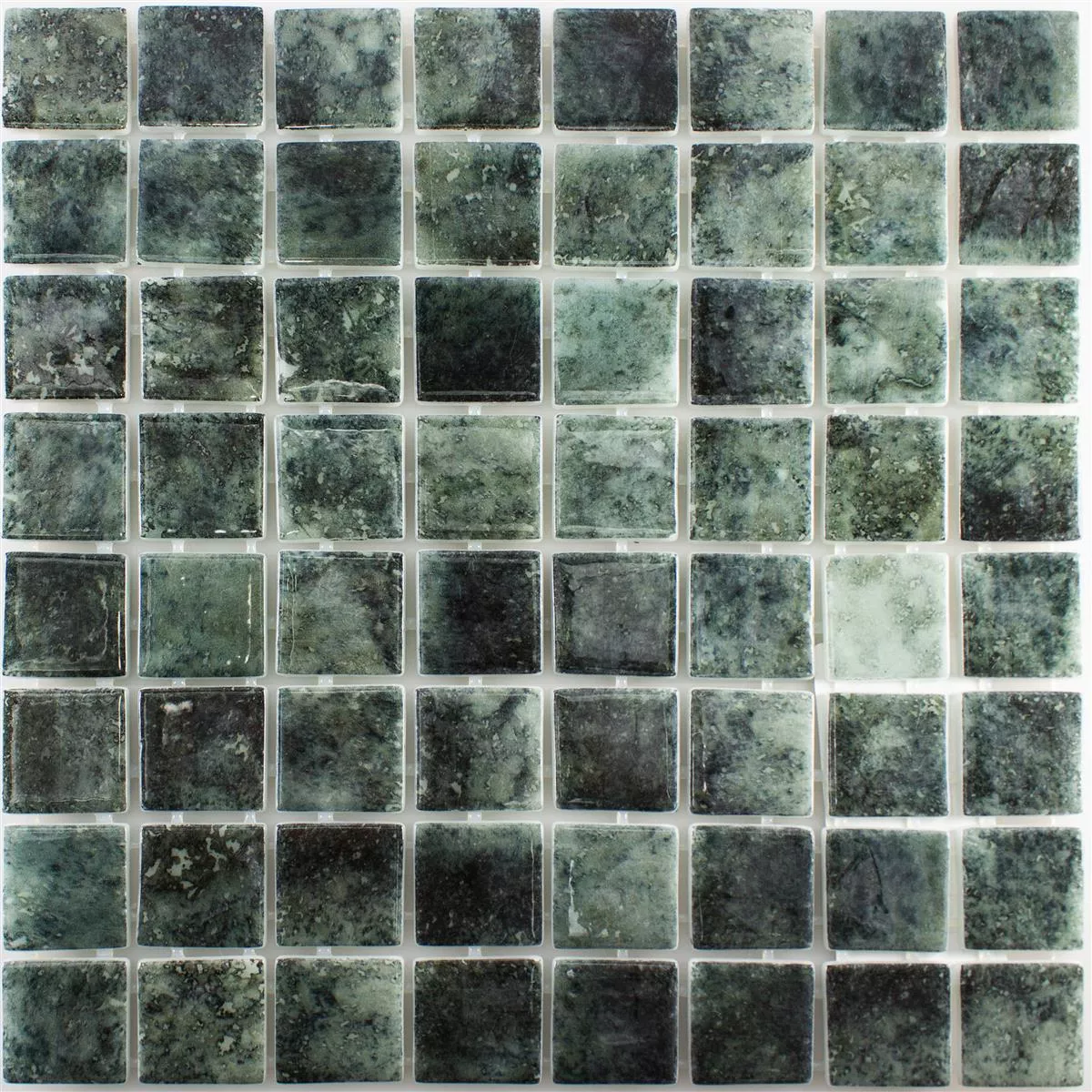 Glas Schwimmbad Mosaik Baltic Schwarz 38x38mm 6 Glas Schwimmbad Mosaik Baltic Schwarz 38x38mm – Bild 4