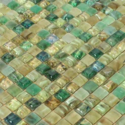 Alternative view of Glas Schwimmbad Pool Mosaik Fliesen Pergamon Grün