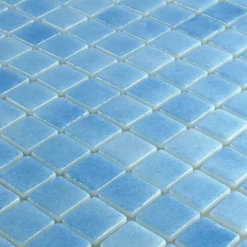 Alternative view of Glas Schwimmbad Pool Mosaik Lagune R11C Hellblau