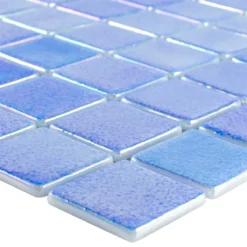Glas Schwimmbad Pool Mosaik McNeal Blau 38