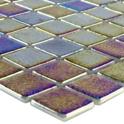Glas Schwimmbad Pool Mosaik McNeal Petrol 25