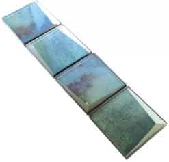 Glasbordüre Marion 3D Optik Blau