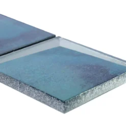 Glasbordüre Marion 3D Optik Blau -Mosafil Shop glasborduere marion 3d optik blau 3 72