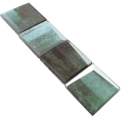 Glasbordüre Marion 3D Optik Grün