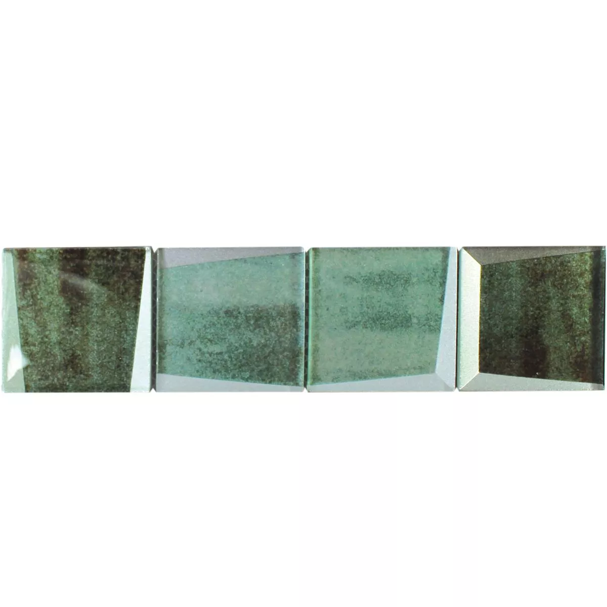 Glasbordüre Marion 3D Optik Grün 4 Glasbordüre Marion 3D Optik Grün – Bild 2