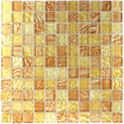 Glasmosaik 25x25x6mm Bernstein Beige Mix -Mosafil Shop glasmosaik 25x25x6mm bernstein beige mix 4 91