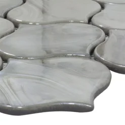 Glasmosaik Fliesen Andalucia Arabesque Grau