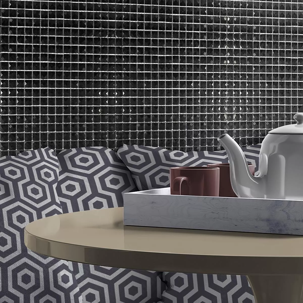 Glasmosaik Fliesen Black Diamond 10 Glasmosaik Fliesen Black Diamond – Bild 8