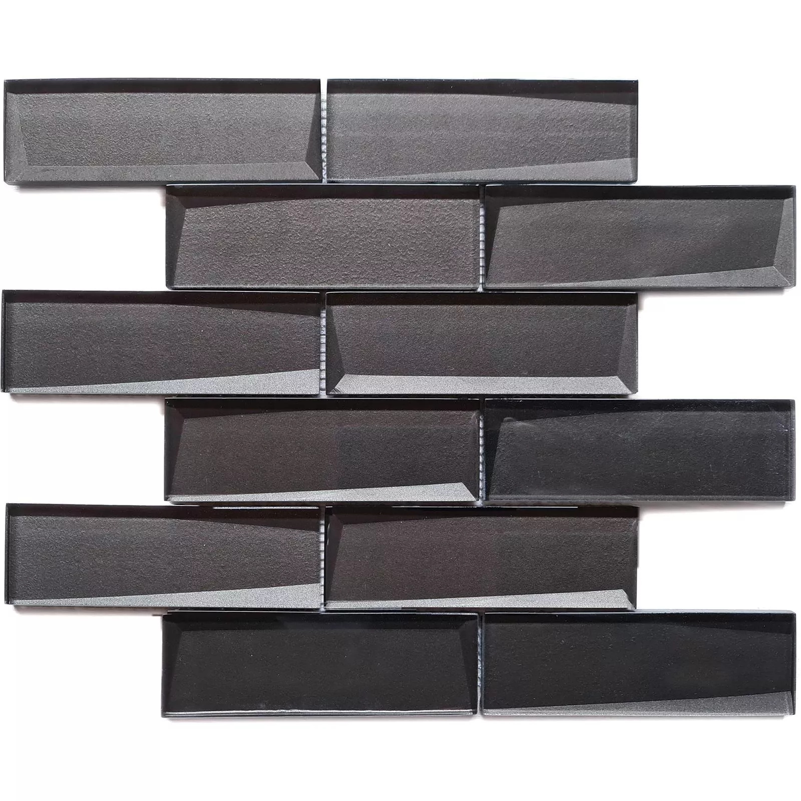 Glasmosaik Fliesen Delhi 3D Optik Dunkelbraun 6 Glasmosaik Fliesen Delhi 3D Optik Dunkelbraun – Bild 4