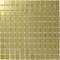 Glasmosaik Fliesen Gold Uni Alvor -Mosafil Shop glasmosaik fliesen gold uni 25x25x4mm 3 59
