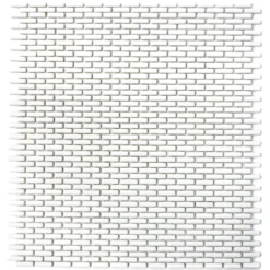 Glasmosaik Fliesen Kassandra Weiß Brick Matt -Mosafil Shop glasmosaik fliesen kassandra weiss brick matt 2 85