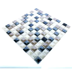 Glasmosaik Fliesen Monrovia Coffee Weiß Schwarz 3D Metallic 8 Glasmosaik Fliesen Monrovia Coffee Weiß Schwarz 3D Metallic -Mosafil Shop glasmosaik fliesen monrovia coffee weiss schwarz 3d metallic 3 12