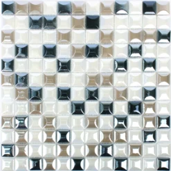 Glasmosaik Fliesen Monrovia Coffee Weiß Schwarz 3D Metallic 9 Glasmosaik Fliesen Monrovia Coffee Weiß Schwarz 3D Metallic -Mosafil Shop glasmosaik fliesen monrovia coffee weiss schwarz 3d metallic 4 51