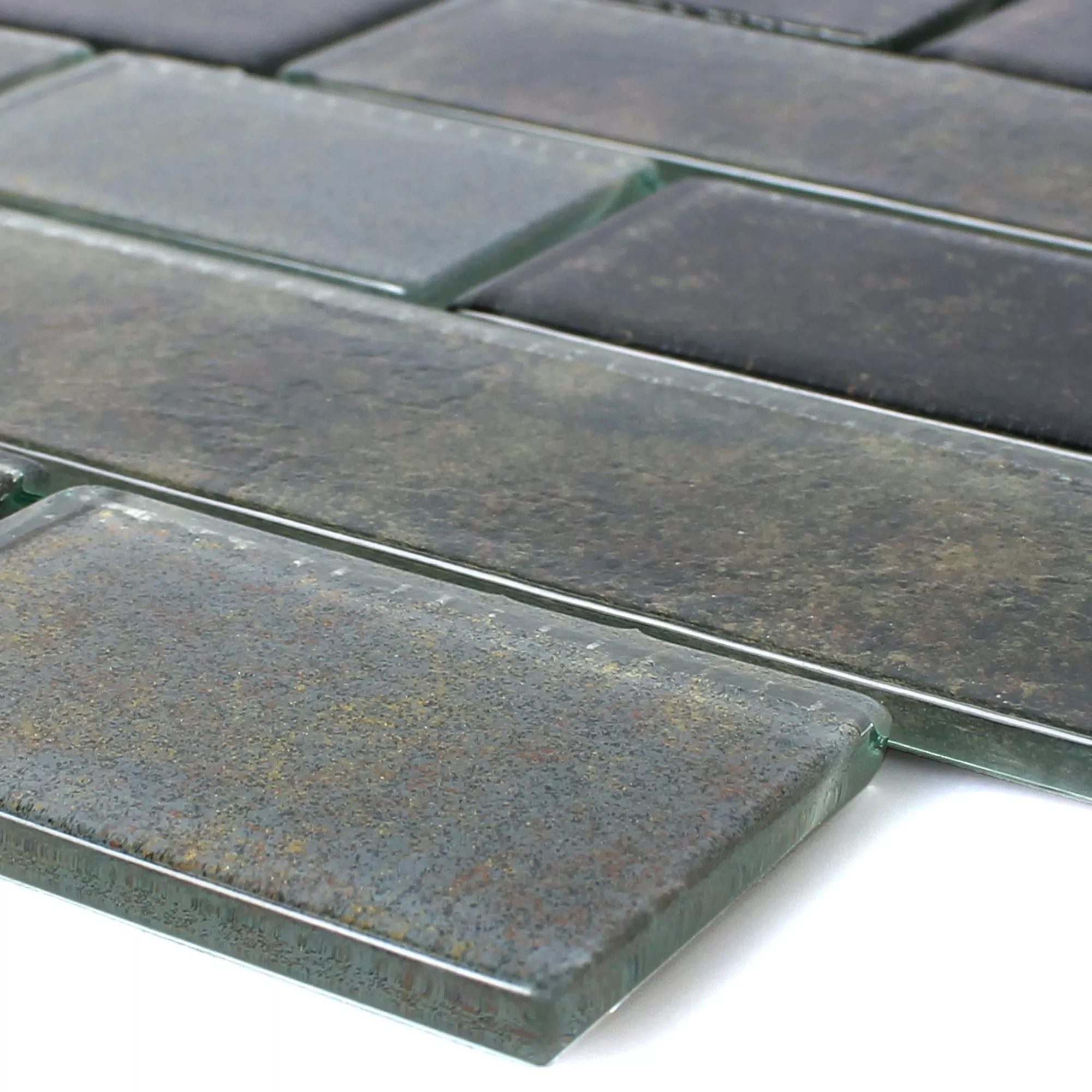 Glasmosaik Fliesen Richmond Rustik Schwarz 3 Glasmosaik Fliesen Richmond Rustik Schwarz