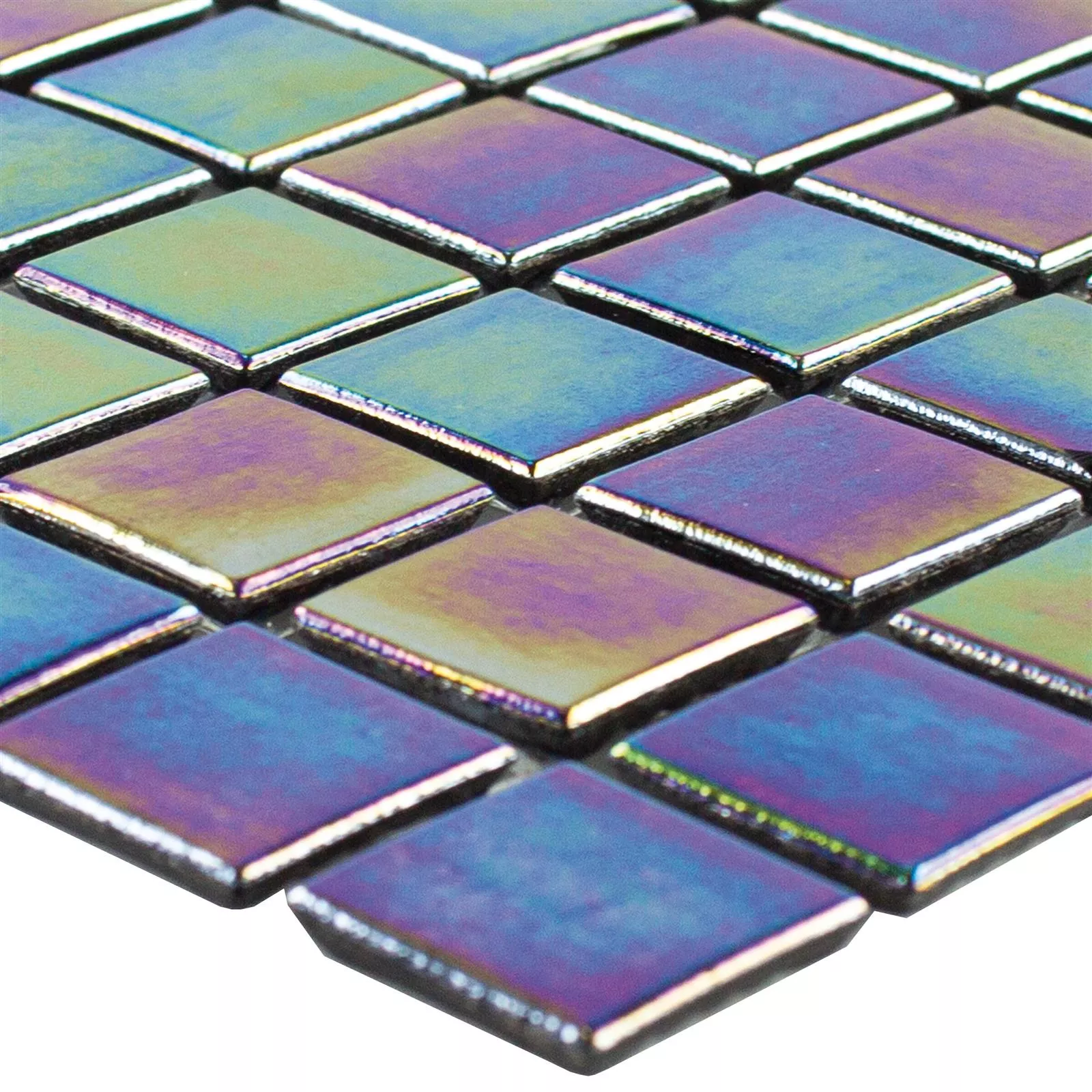 Glasmosaik Williams Perlmutt Effekt Grün Schwarz 3 Glasmosaik Williams Perlmutt Effekt Grün Schwarz