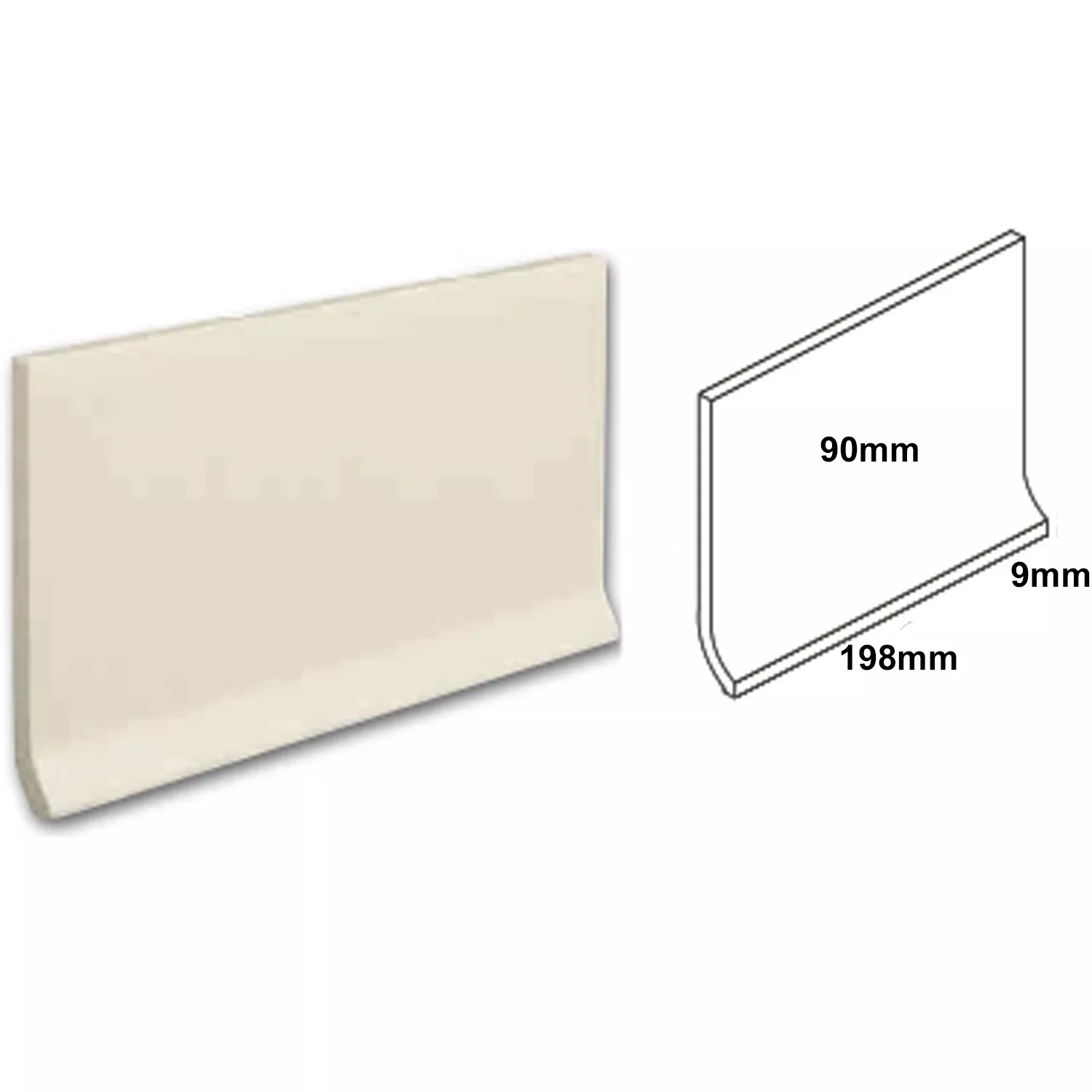 Hohlkehlsockel Courage Anthrazit Matt 20x9cm 3 Hohlkehlsockel Courage Anthrazit Matt 20x9cm