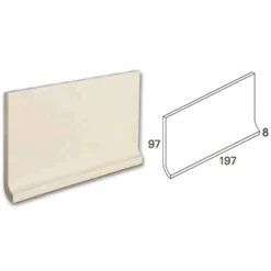 Hohlkehlsockel Feinkorn Fliese Anthrazit 20x10cm