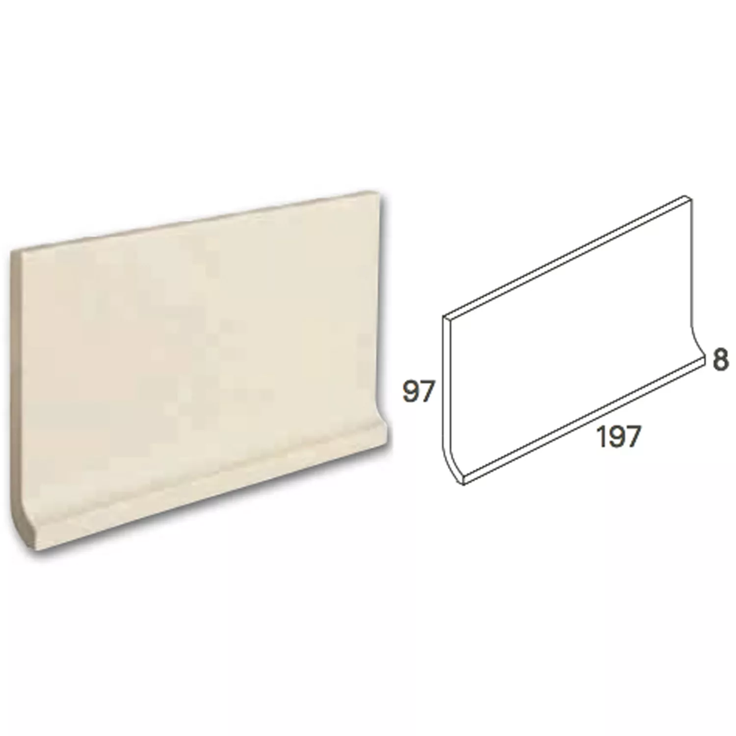 Hohlkehlsockel Feinkorn Fliese Anthrazit 20x10cm 3 Hohlkehlsockel Feinkorn Fliese Anthrazit 20x10cm