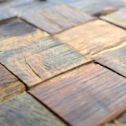 Holz Mosaikfliesen Bredon 3D Braun Quadrat 8 Holz Mosaikfliesen Bredon 3D Braun Quadrat -Mosafil Shop holz mosaikfliesen bredon 3d braun quadrat 3 26