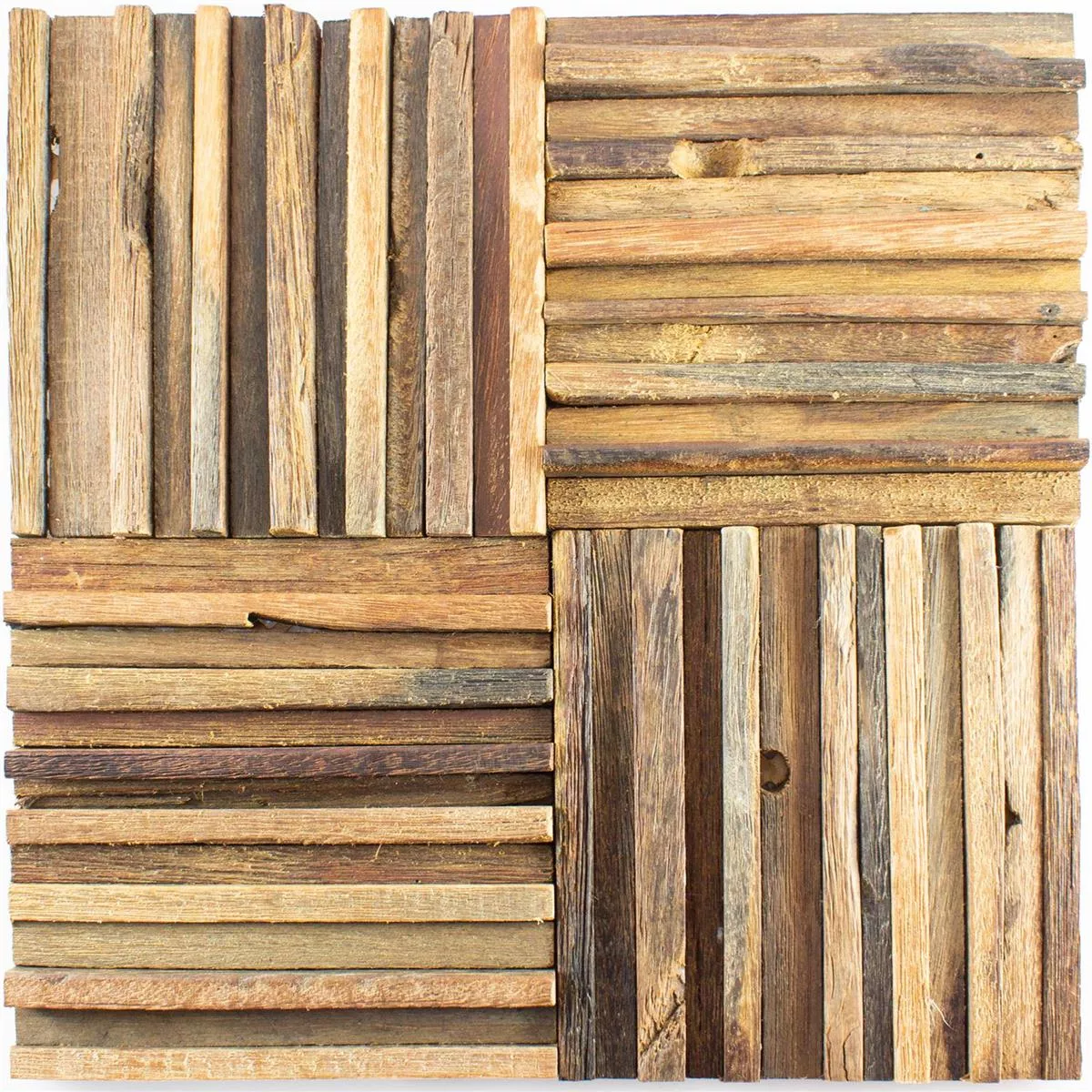 Holz Mosaikfliesen Peseidon 3D 6 Holz Mosaikfliesen Peseidon 3D – Bild 4