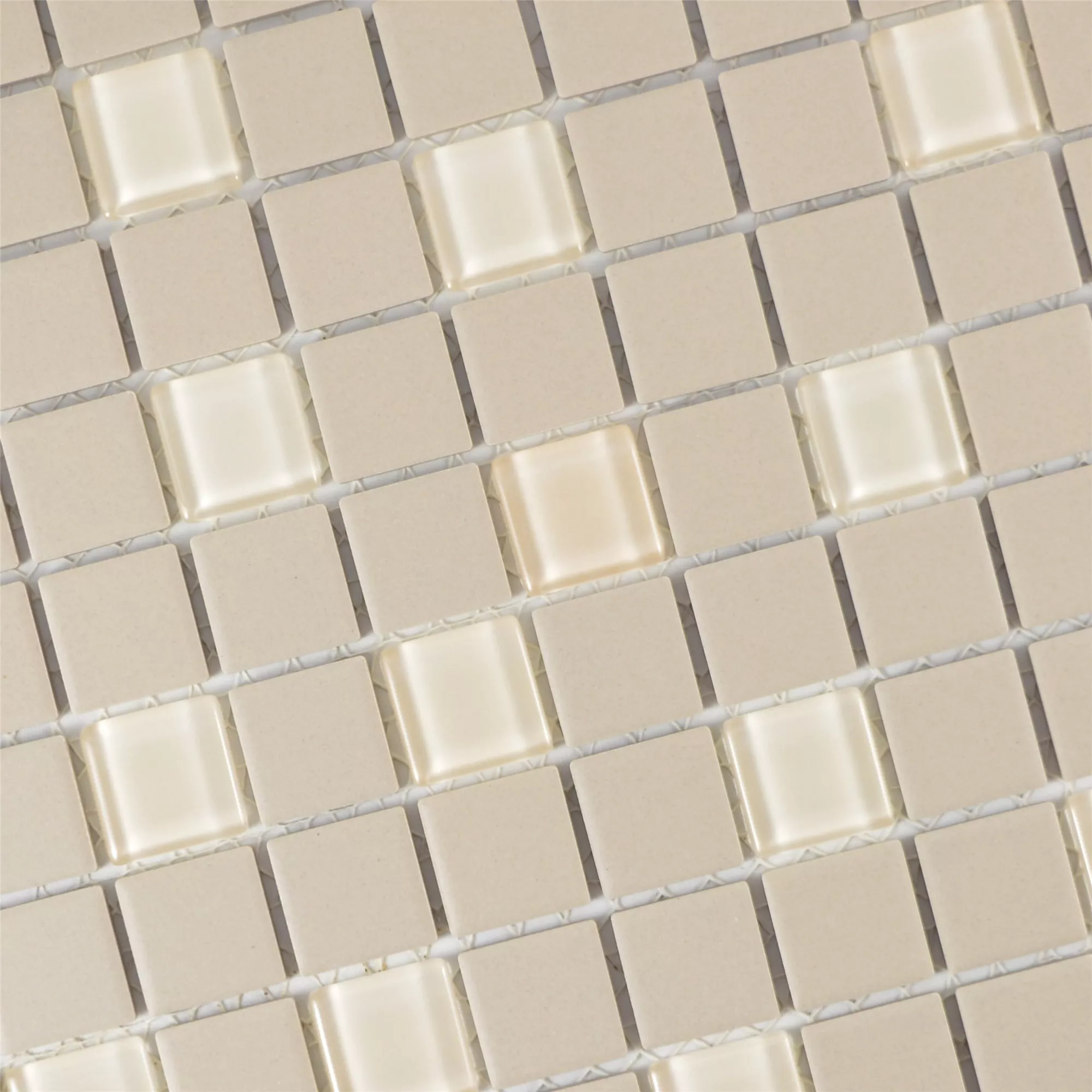 Mosaikfliesen Unglasiert Garden Hellbeige Quadrat 4 Mosaikfliesen Unglasiert Garden Hellbeige Quadrat – Bild 2